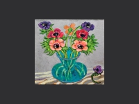 ' Anemones '     2012 oil & tempera on canvas 50 x 53 cm