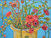 ' Roses IV '   2008 oil & tempera on canvas 110 x 140 cm