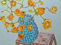 ' Yellow Roses '   2008 oil & tempera on canvas 140 x 170 cm
